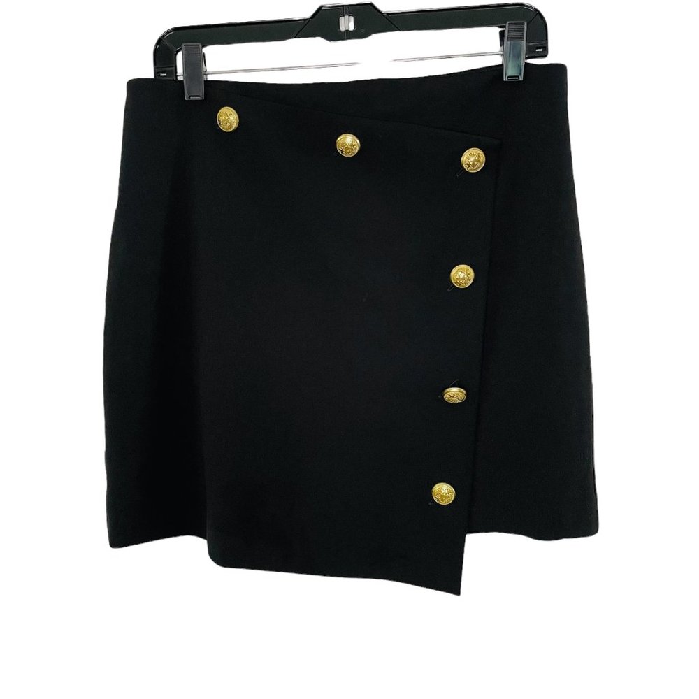 Express wrap front prep sailor style black skirt short  Size: 10